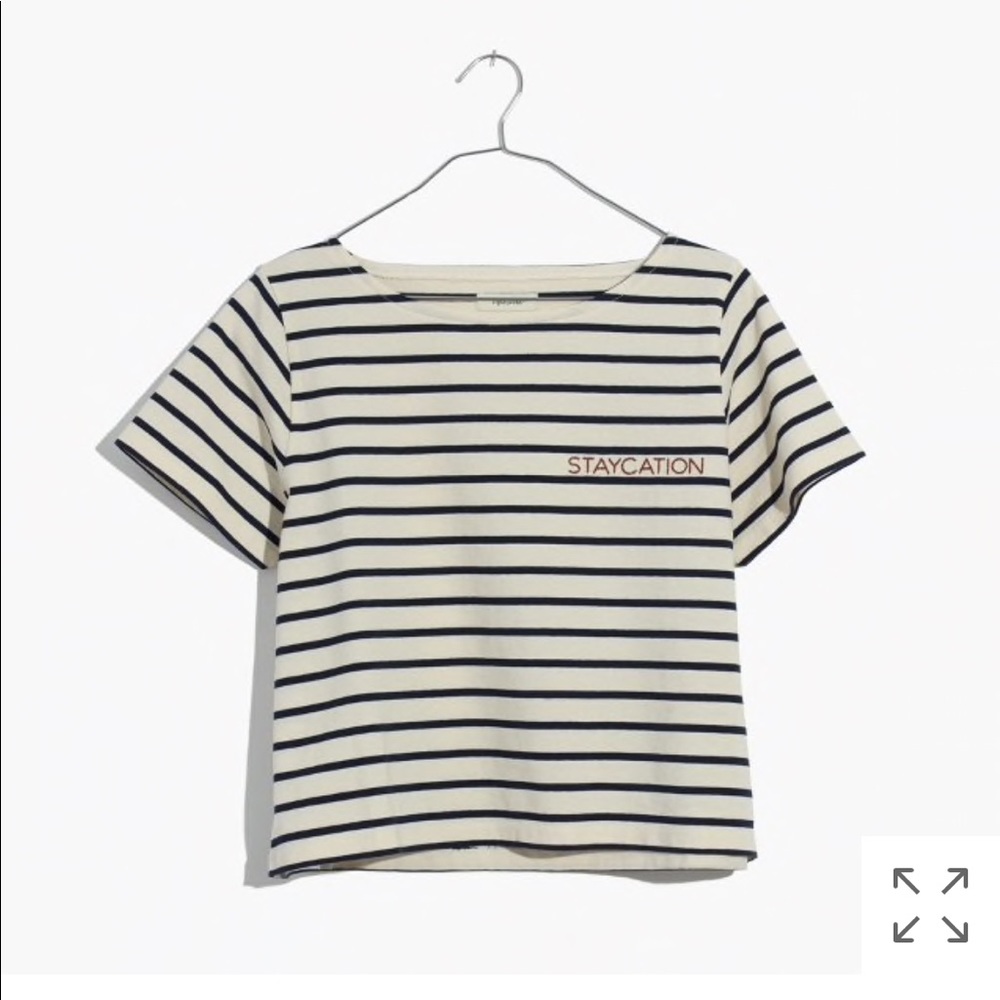Madewell embroidered setlist staycation boxy tee